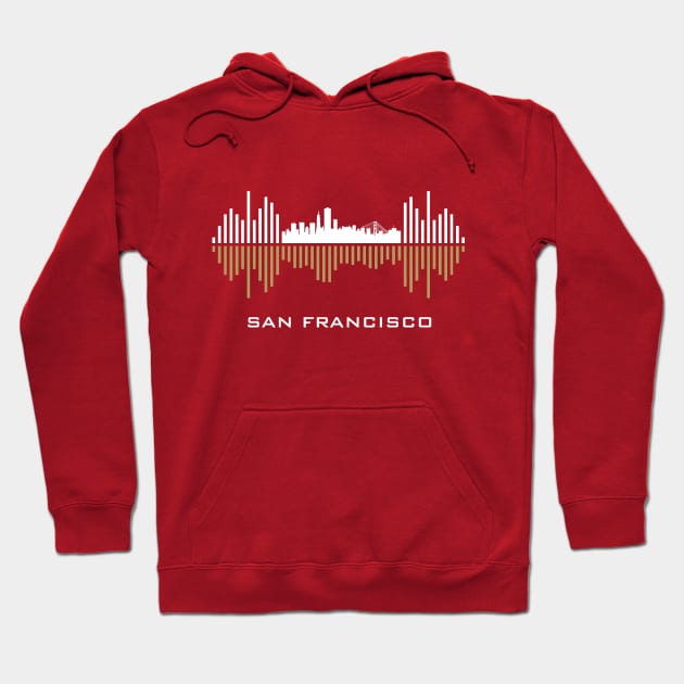 San Francisco Soundwave Hoodie by blackcheetah